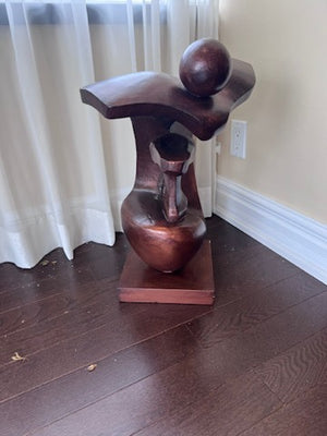 Bronze Painted Ceramic Sculpture