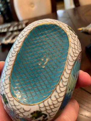 2 Cloisonne Birds Lot