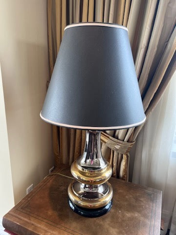 Chrome & Gold Table Lamp