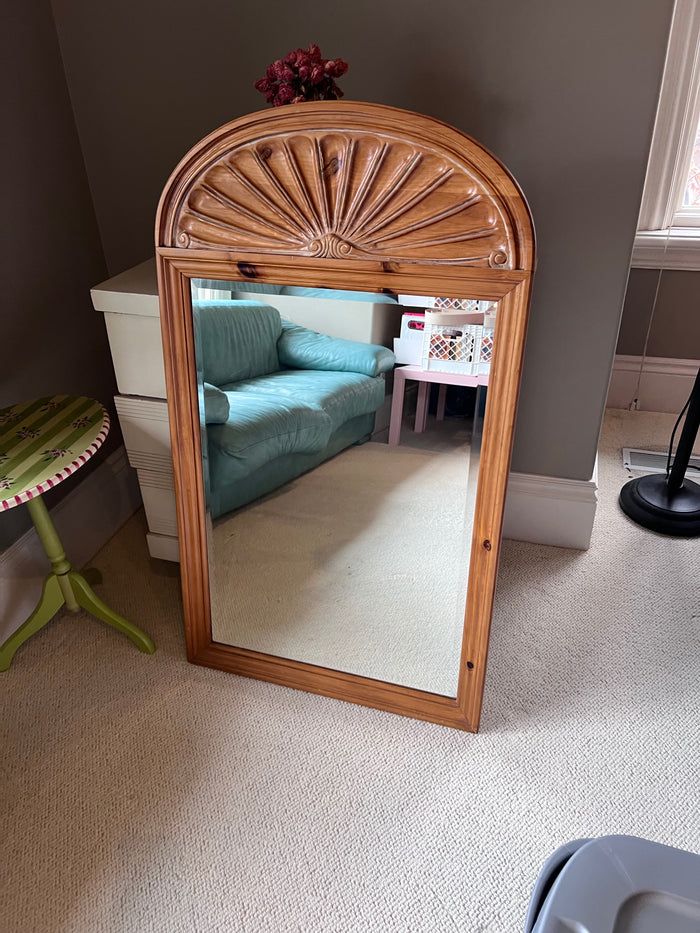 Arched Shell Mirror, Wall Mounted