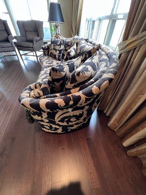Gold & Black 'Turri' Sofa Made in Italy # 1