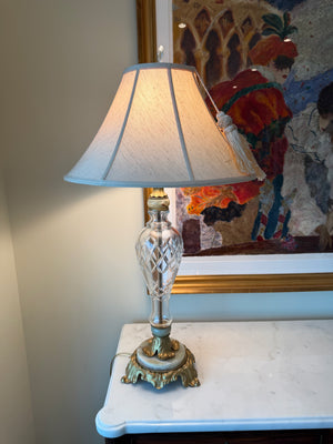 Large Shaw-Pezzo Crystal Table Lamp