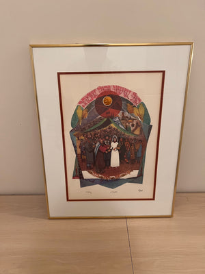 Amram Ebgi "Chupa Wedding" Signed & Numbered Lithograph