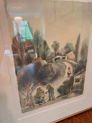 Original Signed & Numbered Serigraph 'Chattering' by Zina Roitman