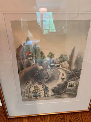 Original Signed & Numbered Serigraph 'Chattering' by Zina Roitman