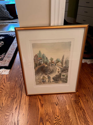 Original Signed & Numbered Serigraph 'Chattering' by Zina Roitman