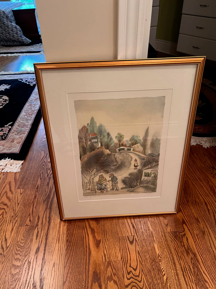 Original Signed & Numbered Serigraph 'Chattering' by Zina Roitman