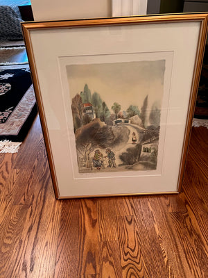 Original Signed & Numbered Serigraph 'Chattering' by Zina Roitman