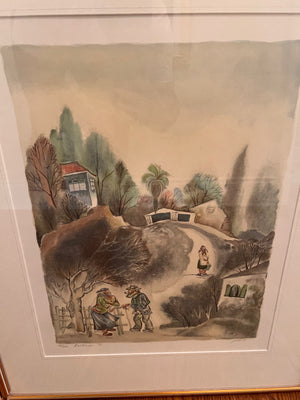 Original Signed & Numbered Serigraph 'Chattering' by Zina Roitman