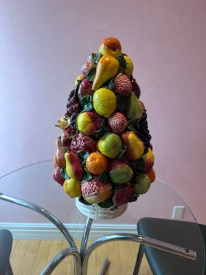 Italian Ceramic Fruit Sculpture
