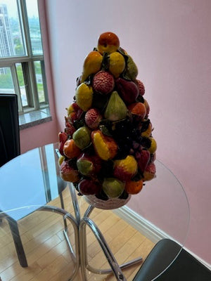 Italian Ceramic Fruit Sculpture