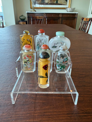 Collection of 7 Chinese Reverse-Painted Glass Snuff Bottles