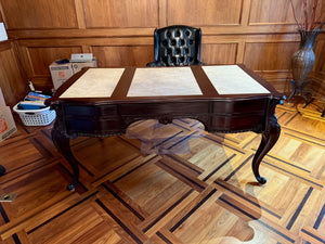 Executive Leather Top Partners Desk