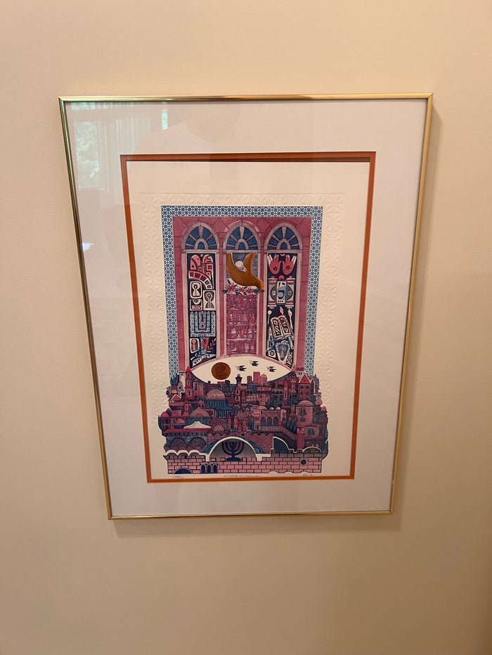 Limited Edition Signed & Numbered Print 'Windows on Jerusalem' by Amram Ebgi