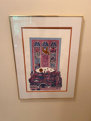 Limited Edition Signed & Numbered Print 'Windows on Jerusalem' by Amram Ebgi