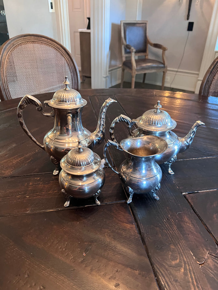 4pc Silverplate Tea Set