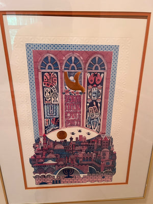 Limited Edition Signed & Numbered Print 'Windows on Jerusalem' by Amram Ebgi
