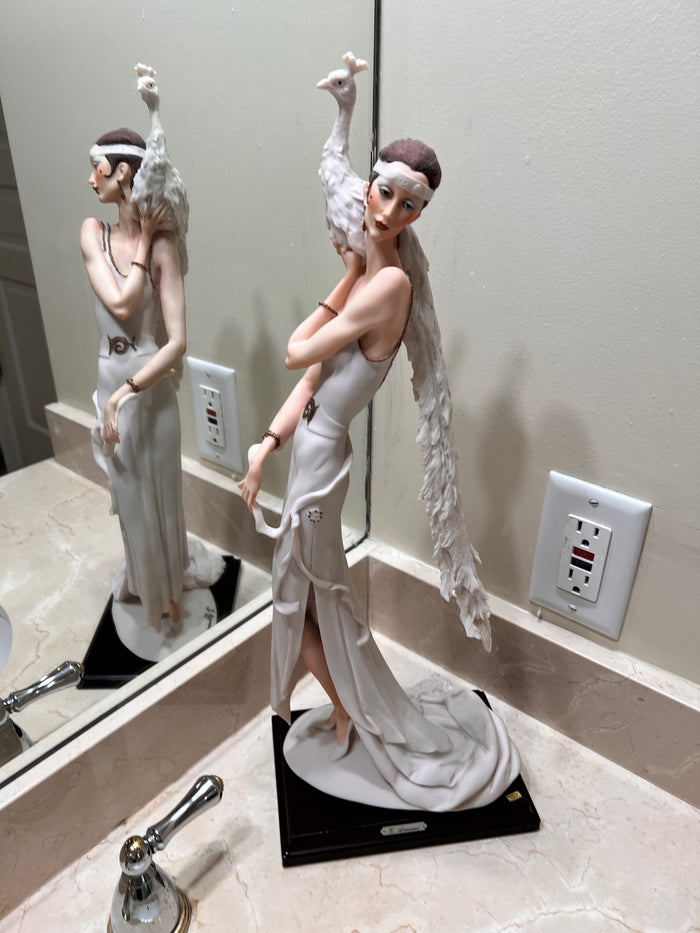 Giuseppe Armani 'Lady with Peacock' Figurine