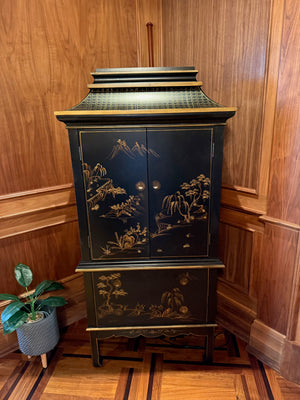Chinoiserie Pagoda Cabinet, with Drawers