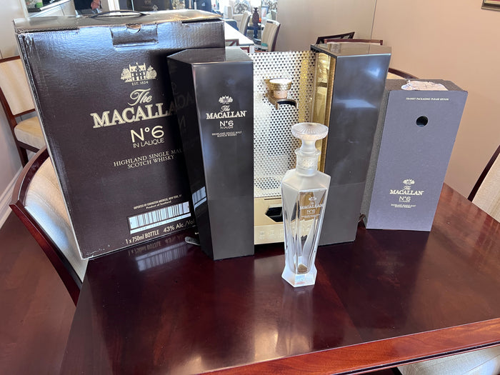 The Macallan No 6 - Lalique Decanter with Original Display Case (empty bottle)