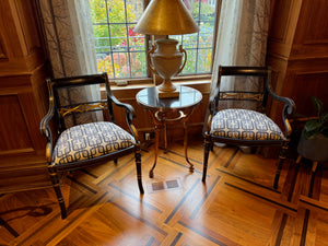 Pair of Regency Style Accent Chairs