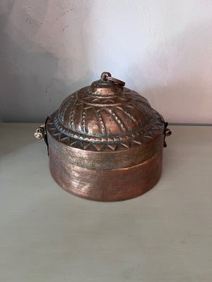 Antique Copper Chapati Bread Box