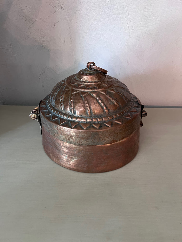 Antique Copper Chapati Bread Box