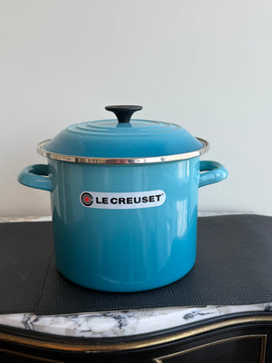 Brand New Le Creuset Enamel on Steel Stockpot with Lid – Blue