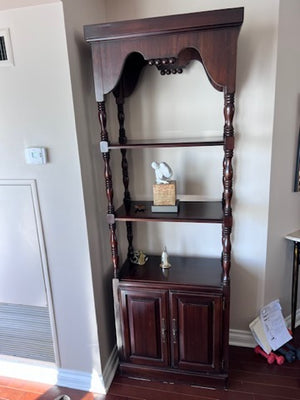 Mahogany Shelving Unit, from Jamaica