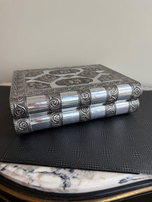 Ornate Silver-Tone Jewellery Box
