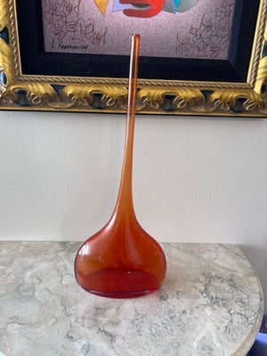 Barbini Murano Thin Glass Vase