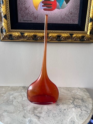 Barbini Murano Thin Glass Vase