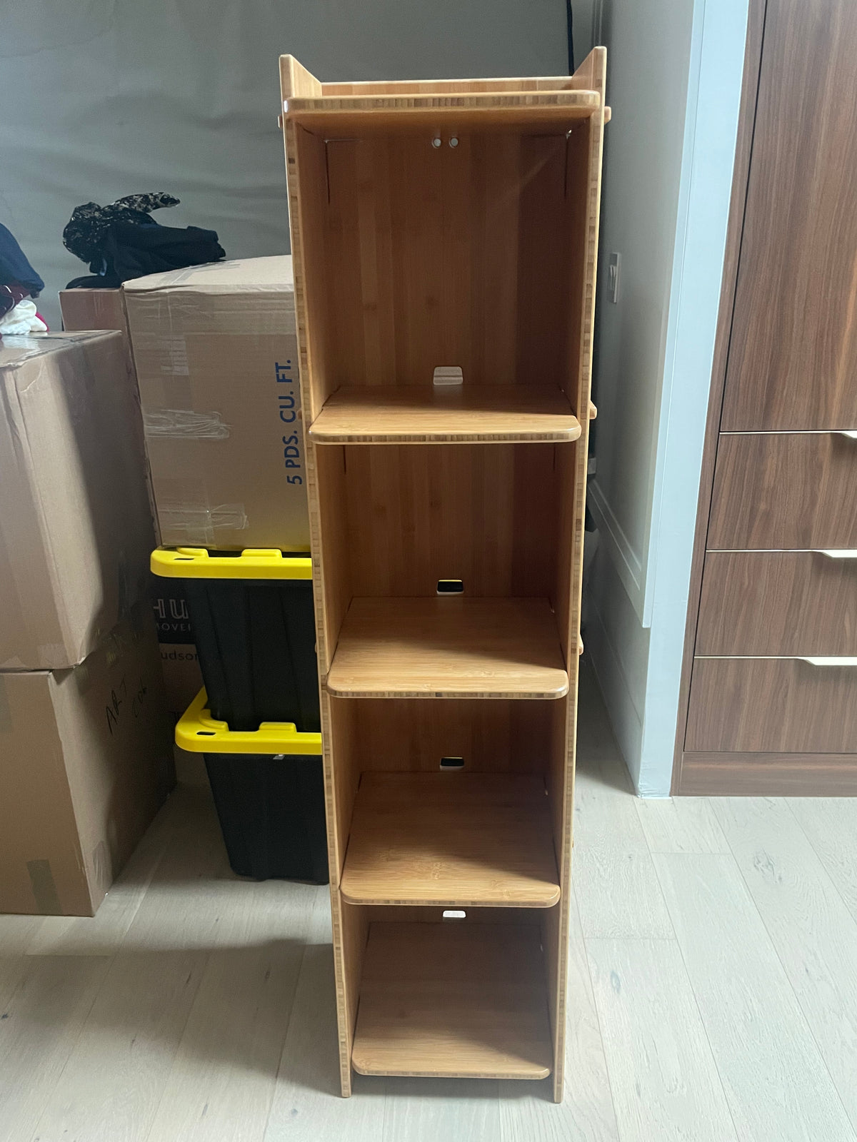 Costco Bamboo Style Shelving Unit