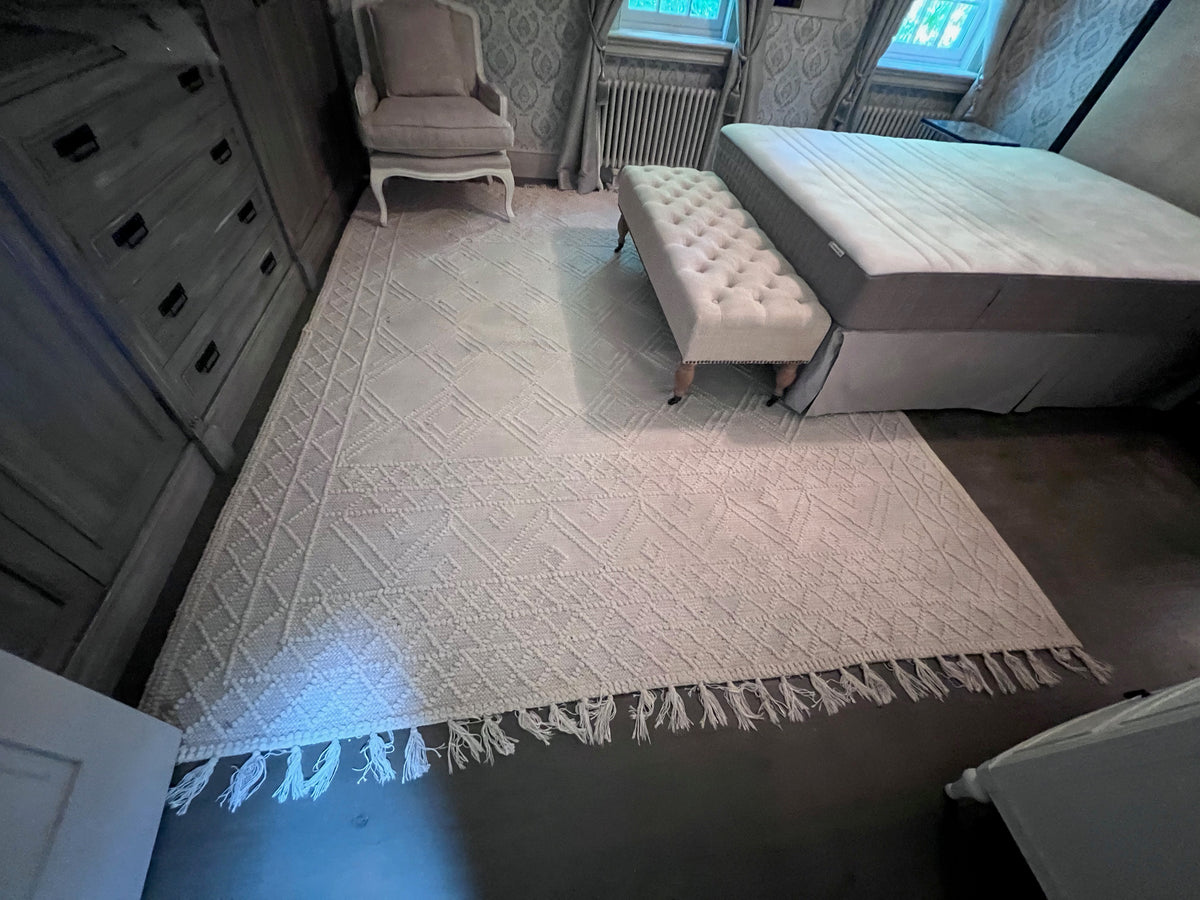 Dynamic Rugs Liberty 2138 | 100 Ivory Wool & Cotton Rug- 8ft x 10ft ...