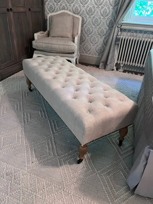 Restoration Hardware Tufted Bench