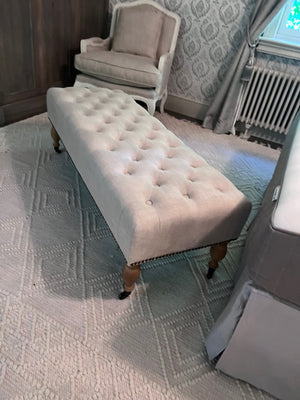 Restoration Hardware Tufted Bench