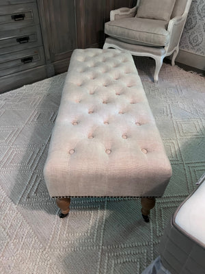 Restoration Hardware Tufted Bench