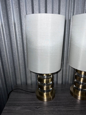Pair of Small Gold Table Lamps