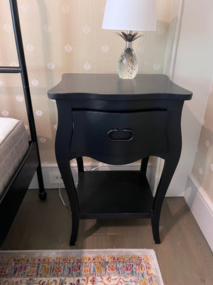Pair of Butler Specialty Company Rochelle- 1 Drawer Wood Nightstands, Black