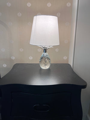 Pair of Small Acrylic Pineapple Table Lamps