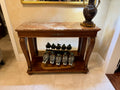 Ethan Allen Heirloom Marble Top Console Table
