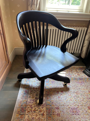 Vintage Oak Swivel Office Chair