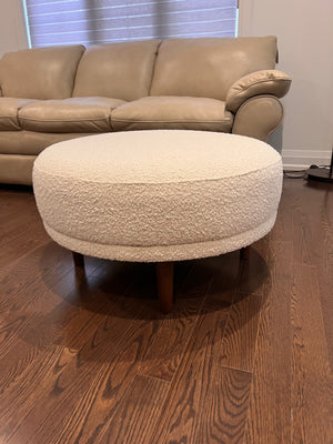 Article Kayra Ivory Boucle Ottoman (*retail $299)