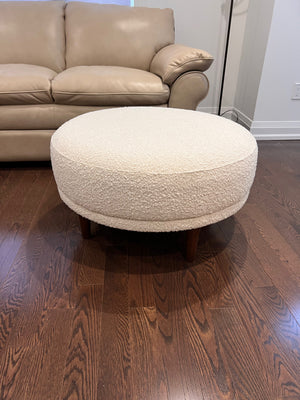 Article Kayra Ivory Boucle Ottoman (*retail $299)