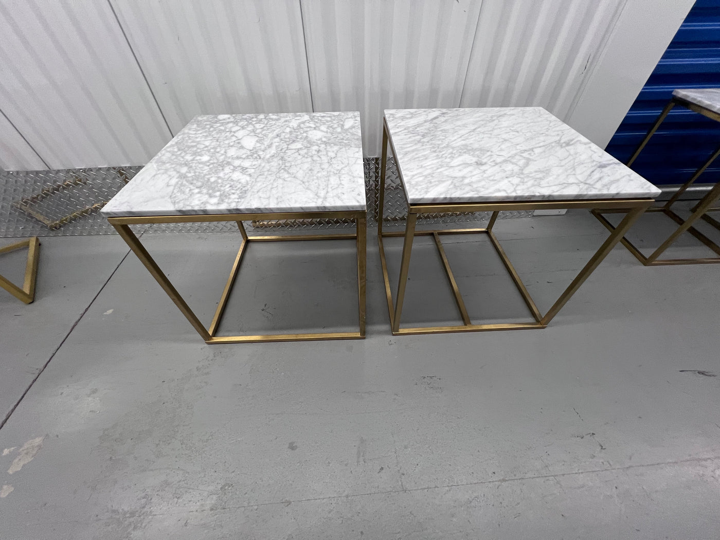 Pair of Structube LEONARDO Marble Top Side Tables – Sell My Stuff ...