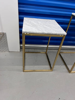 Structube VINCI set of 2 marble nesting tables (*retail $239)