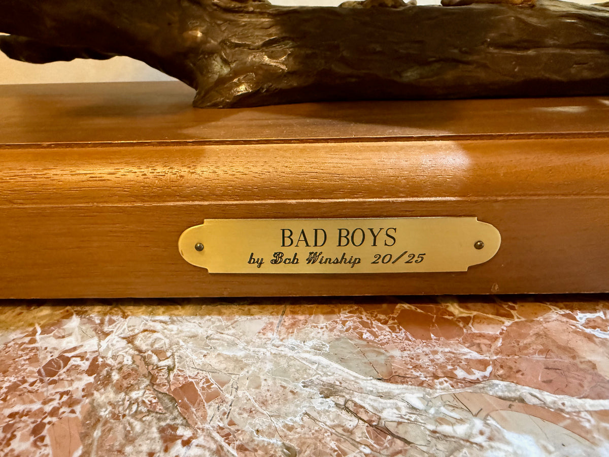 Bronze Sculpture- 'Bad Boys' by Bob Winship, Limited Edition 20/25