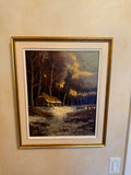 Original Oil Painting 'Cabin in the Woods' by artist N.J. Sane