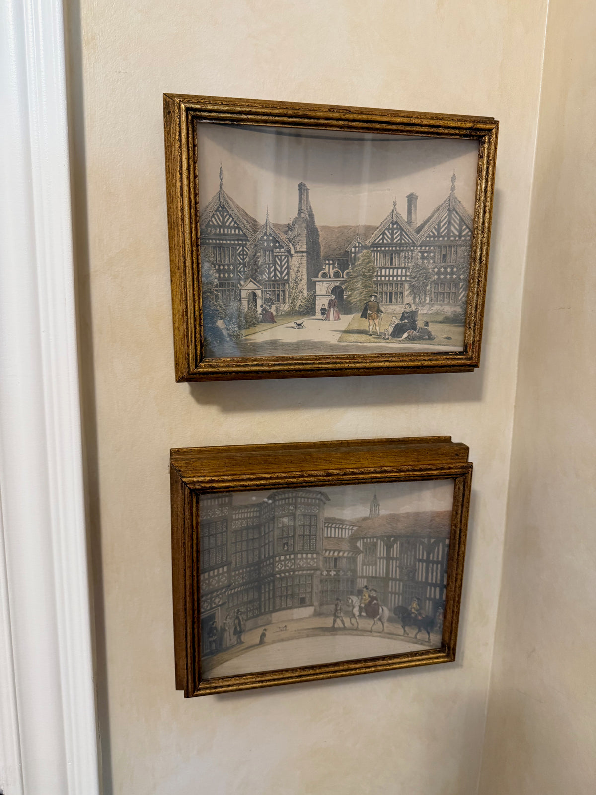 2 Small Prints 'Bramhall Hall' & 'Speke Hall', England
