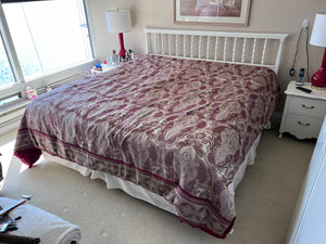 French Provincial White King Headboard